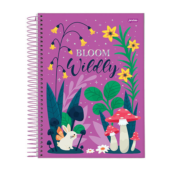 Cuaderno resortes 80 hojas Bloom