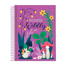 Cuaderno resortes 80 hojas Bloom