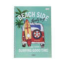 Cuaderno resortes 96 hojas Malibu