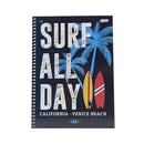 Cuaderno resortes 96 hojas Malibu