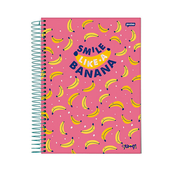 Cuaderno resortes 80 hojas Yummy
