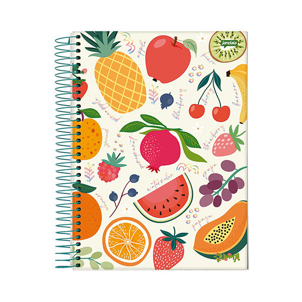 Cuaderno resortes 80 hojas Yummy