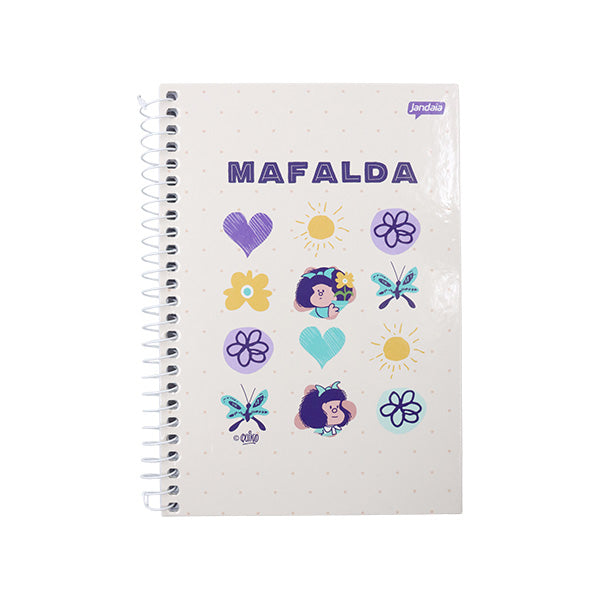 Cuaderno resortes 80 hojas Mafalda