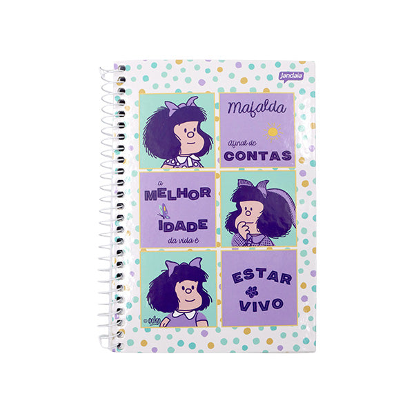 Cuaderno resortes 80 hojas Mafalda