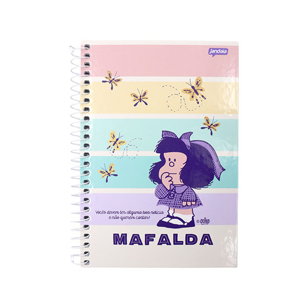 Cuaderno resortes 80 hojas Mafalda