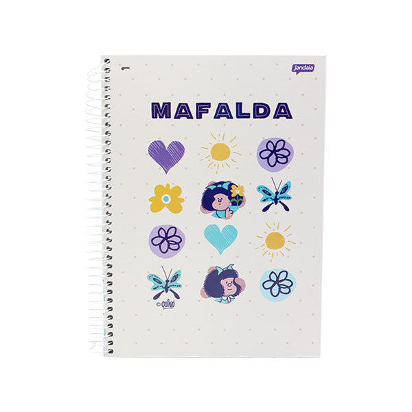 Cuaderno resortes 160 hojas Mafalda