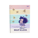 Cuaderno resortes 160 hojas Mafalda