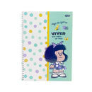 Cuaderno resortes 80 hojas Mafalda