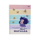 Cuaderno resortes 80 hojas Mafalda