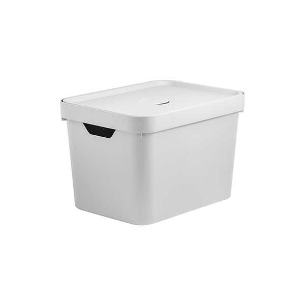 Caja organizadora con tapa 18L Ou blanca