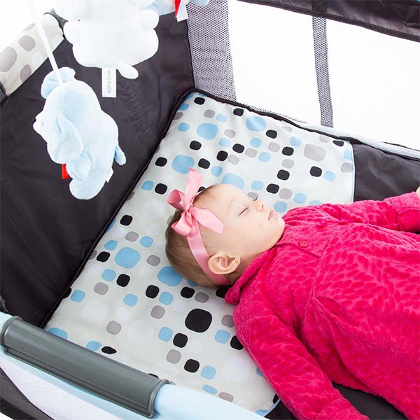 Cuna portátil azul Cosco