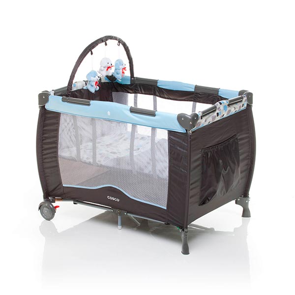 Cuna portátil azul Cosco