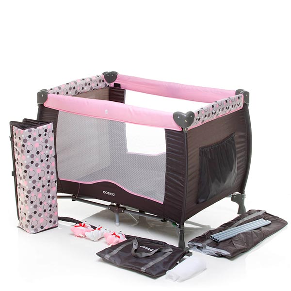 Cuna portátil rosado Cosco