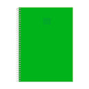 Cuaderno Td Flour Mix Verde 96 hojas.