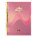 Cuadernos resorte tapa dura blush 80 hojas Foroni.