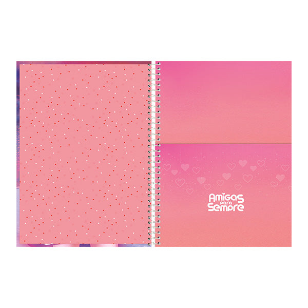 Cuaderno resorte tapa dura amigas 160 hojas Foroni