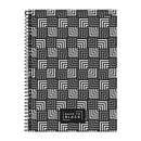 Cuadernos resorte tapa dura back to black 160 hoja