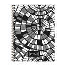 Cuadernos resorte tapa dura back to black 160 hoja