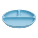 Plato de silicona con ventosa azul Buba