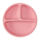 Plato de silicona con ventosa rosa Buba
