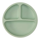 Plato de silicona con ventosa verde Buba
