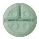 Plato de silicona con ventosa verde Buba