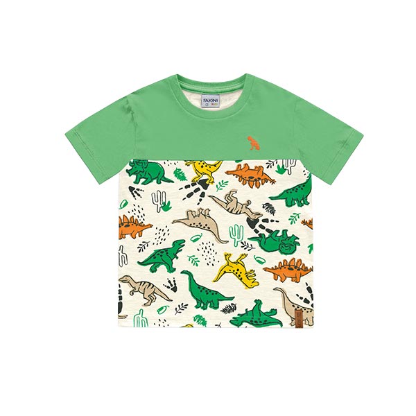 Camisa manga corta dinosaurios Fakini Kids