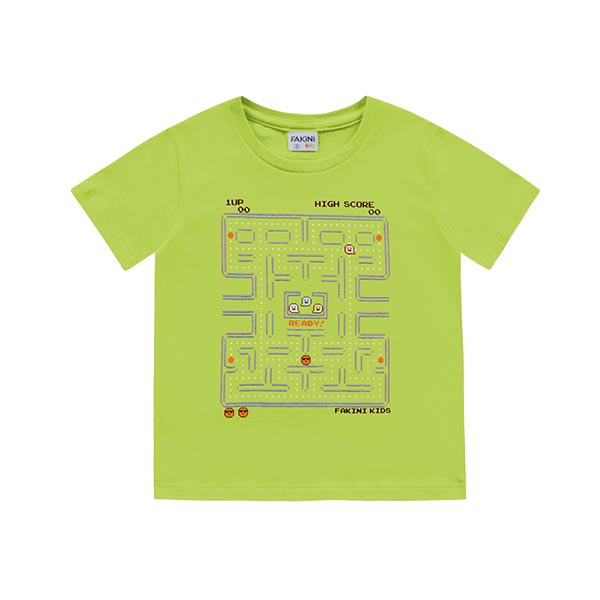 Camisa manga corta verde Fakini Kids