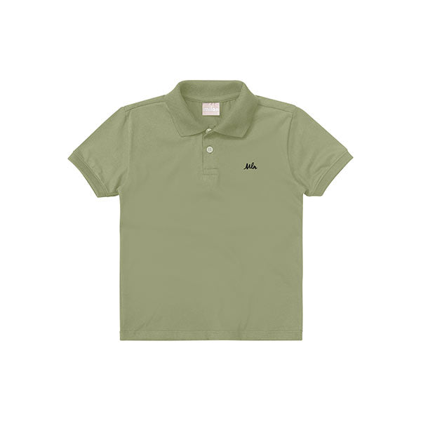 Camisa polo manga corta verde Milon