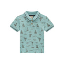 Camisa polo manga corta turquesa Milon