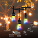 Nexxt Guirnalda LED inteligente exterior 24 bulbos negro