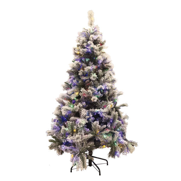 Árbol de navidad mixed flocado 2.10m