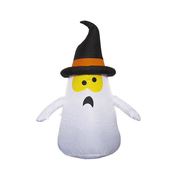 Inflable de halloween diseño fantasma con sombrero 1.20m