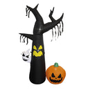 Inflable de halloween diseño árbol con calabazas 1.65m