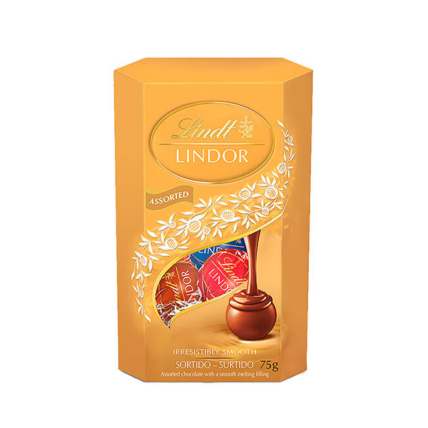 Bombón lindor mini cornet surtido 75gr