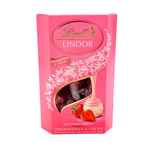 Chocolate Lindt Lindor Strawberry 200 gramos.