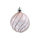 Esfera transparente rosa 8cm 597L-FB043-UNI-PK