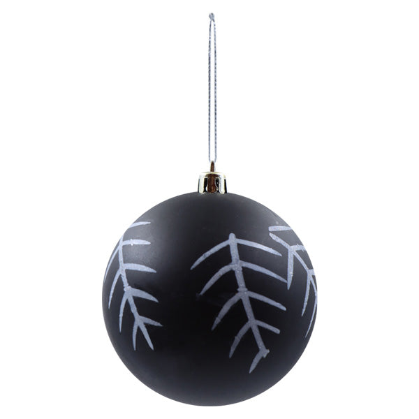 Esfera mate negra 8cm 408L-DECO41-UNI-BK