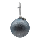 Esfera glitter plata 8cm
