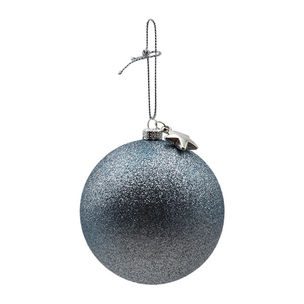 Esfera glitter plata 8cm