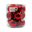 Caja de esferas 12 unidades rojas