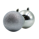 Caja de esferas 12 unidades plata