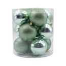 Caja de esferas 12 unidades cian