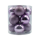 Caja de esferas 12 unidades púrpuras