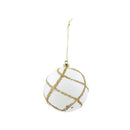 Esfera navideña malla blanca 8cm 408M-8-546BF-UNI-W