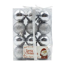 Caja de esferas 24 unidades plata