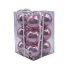 Caja de esferas 12 unidades rosadas