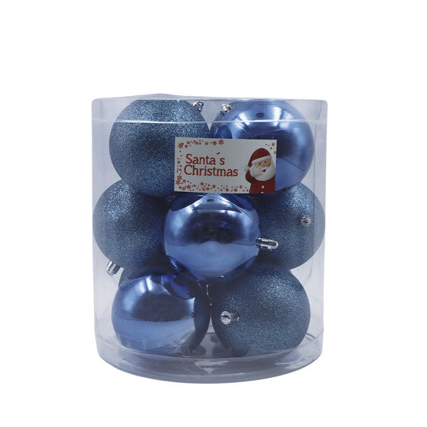 Caja de esferas 12 unidades azul