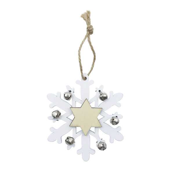 Ornamento navideño snowflake 10cm