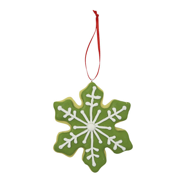 Ornamento navideño snowflake surtido 9cm